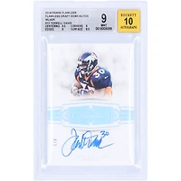 Terrell Davis Denver Broncos Autographié 2018 Panini Flawless Draft Gems Argent #DG-TD #4/5 BGS Authentifié 9/10 Carte - 9.5,9,9,8.5 Sous-grades