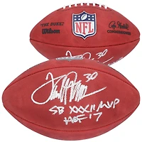 Terrell Davis Denver Broncos Autographed Wilson Duke Full Color Football with "SB XXXII MVP" & "HOF 17" Inscriptions 