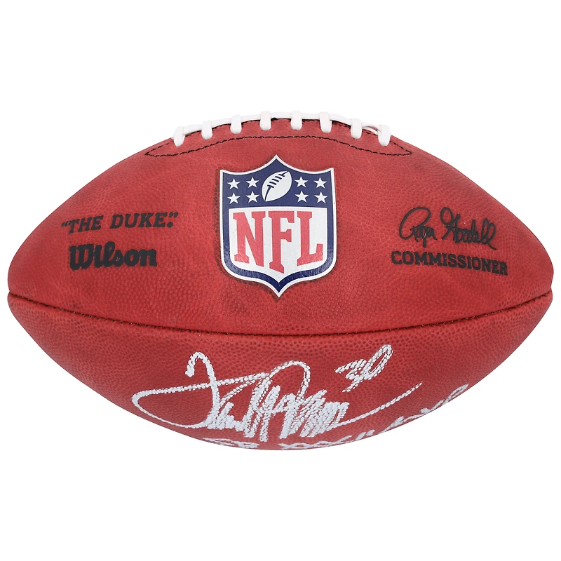 Terrell Davis Denver Broncos Autographed Wilson Duke Full Color Football with "SB XXXII MVP" & "HOF 17" Inscriptions 