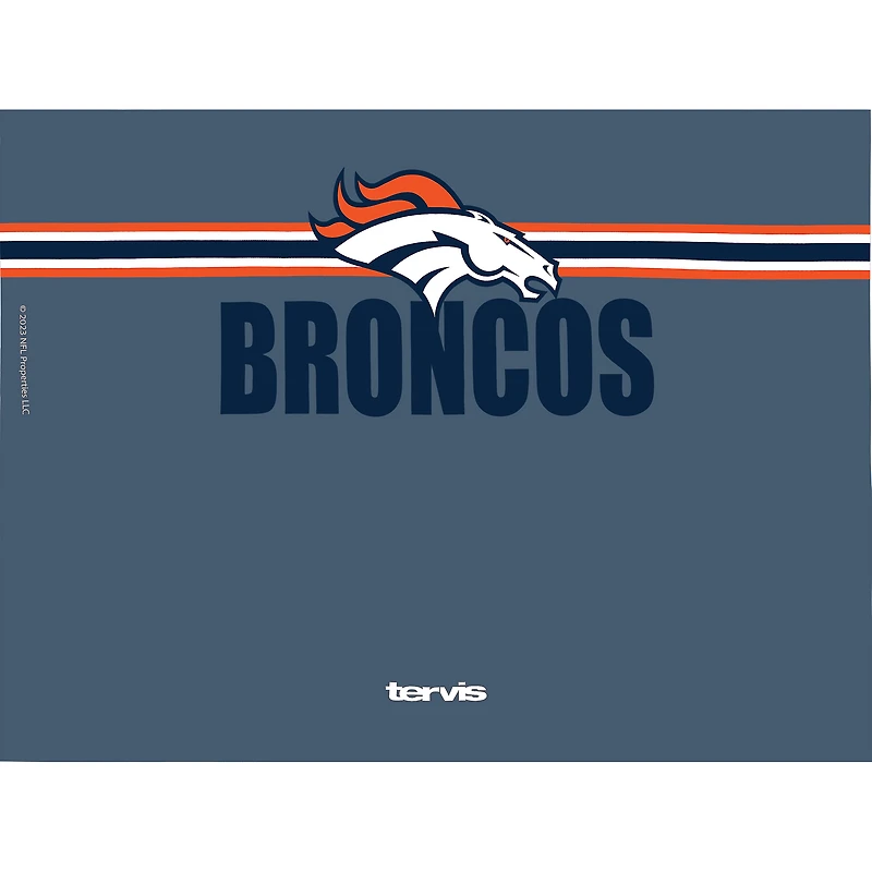 Gobelet classique Tervis Denver Broncos de 24 oz avec couvercle à paille Go the Distance