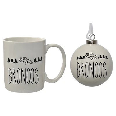 The Memory Company Denver Broncos Ensemble de décorations et tasses de vacances