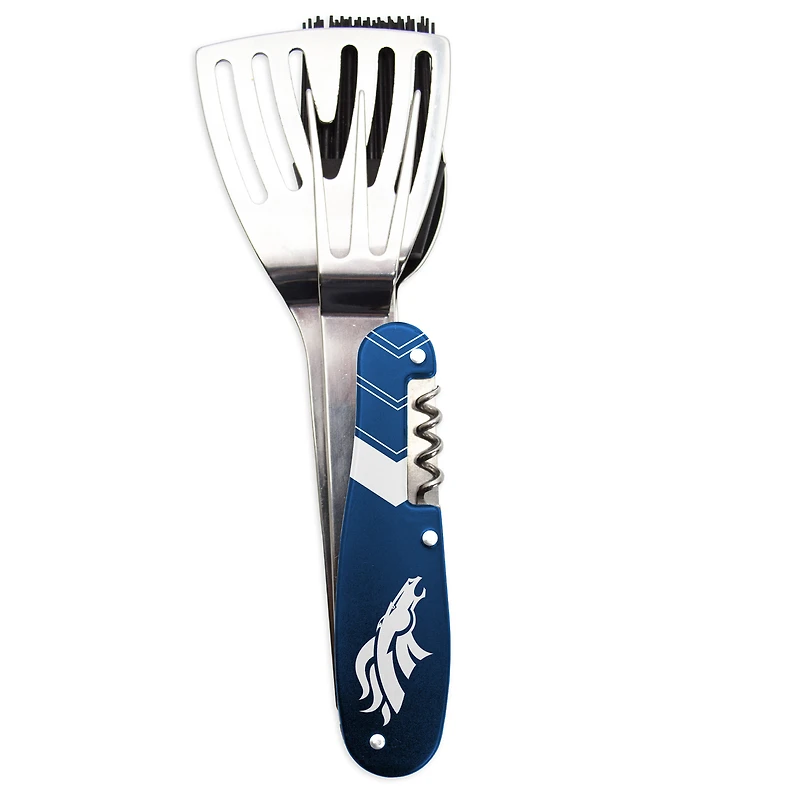 The Sports Vault Denver Broncos - Outil multifonction pour barbecue