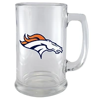 The Sports Vault Denver Broncos - Mot-symbole 15oz. Tasse en verre