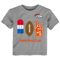 Toddler  Gray Denver Broncos Americana Pop T-Shirt