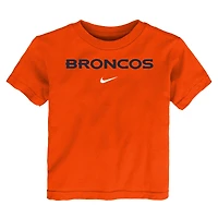T-shirt Nike orange Denver Broncos avec logo pour enfant