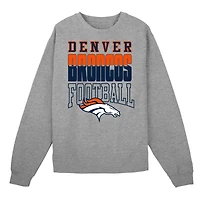 Toddler Outerstuff  Heather Gray Denver Broncos Crewneck Sweatshirt & Pants Set