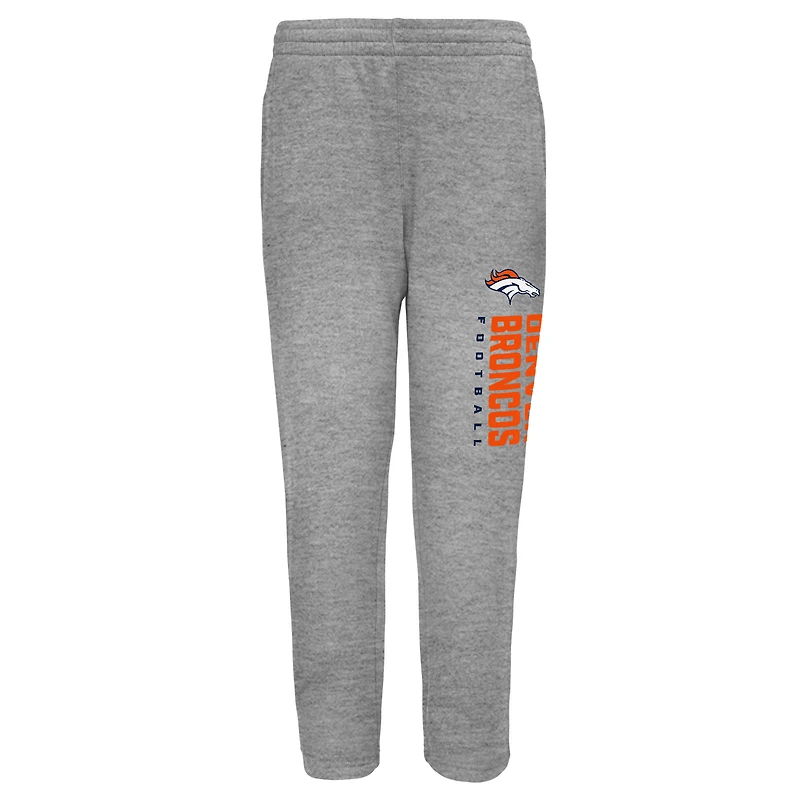 Ensemble sweat-shirt et pantalon Outerstuff gris chiné Denver Broncos pour tout-petit