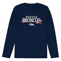 Ensemble de nuit vacances Outerstuff Navy Denver Broncos Chestnut pour tout-petits