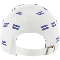 Unisex '47 White Denver Broncos Confetti Clean Up Adjustable Hat