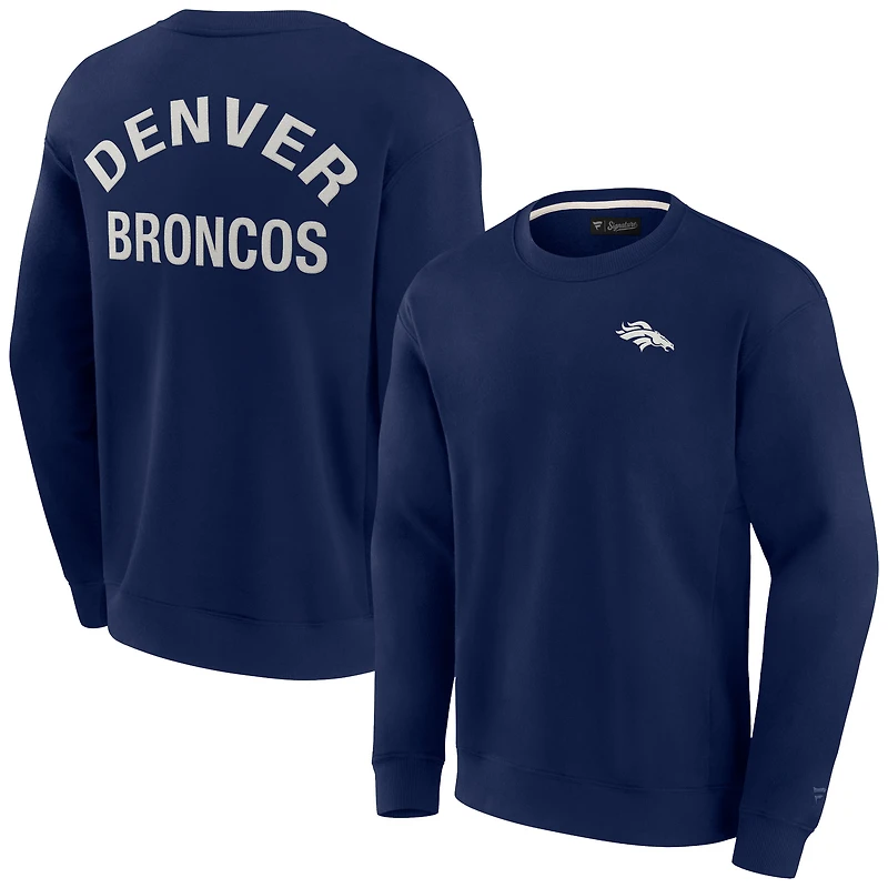 Sweat-shirt unisexe Fanatics bleu marine Denver Broncos Elements ultra doux