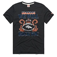T-shirt unisexe Hommage Charcoal Denver Broncos 2026 NFL Calendar Queen Tri-Blend