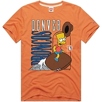 T-shirt unisexe orange Tri-Blend Homage x The Simpsons Denver Broncos