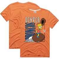 T-shirt unisexe orange Tri-Blend Homage x The Simpsons Denver Broncos