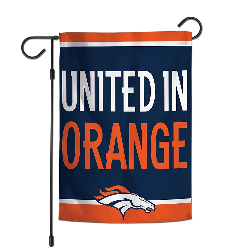 Drapeau de jardin WinCraft Denver Broncos à 2 faces, 30,5 x 45,7 cm