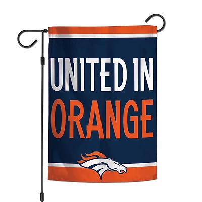 Drapeau de jardin WinCraft Denver Broncos à 2 faces, 30,5 x 45,7 cm