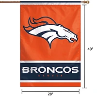 WinCraft Denver Broncos 28 "x 40" Bannière verticale simple face avec logo principal
