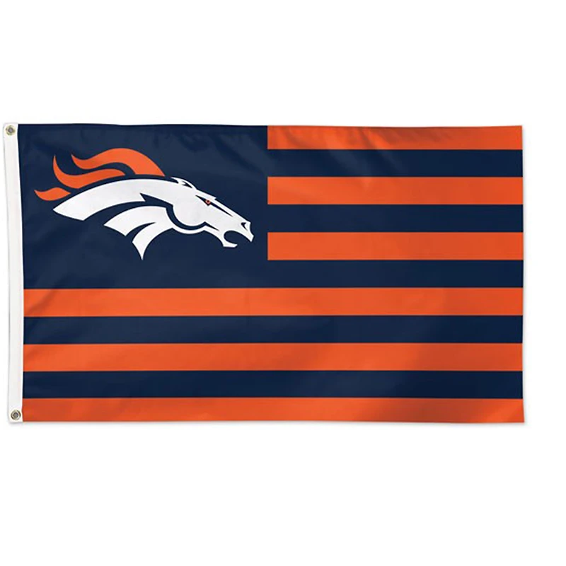 WinCraft Denver Broncos 3' x 5' Americana Stars & Stripes Drapeau de luxe