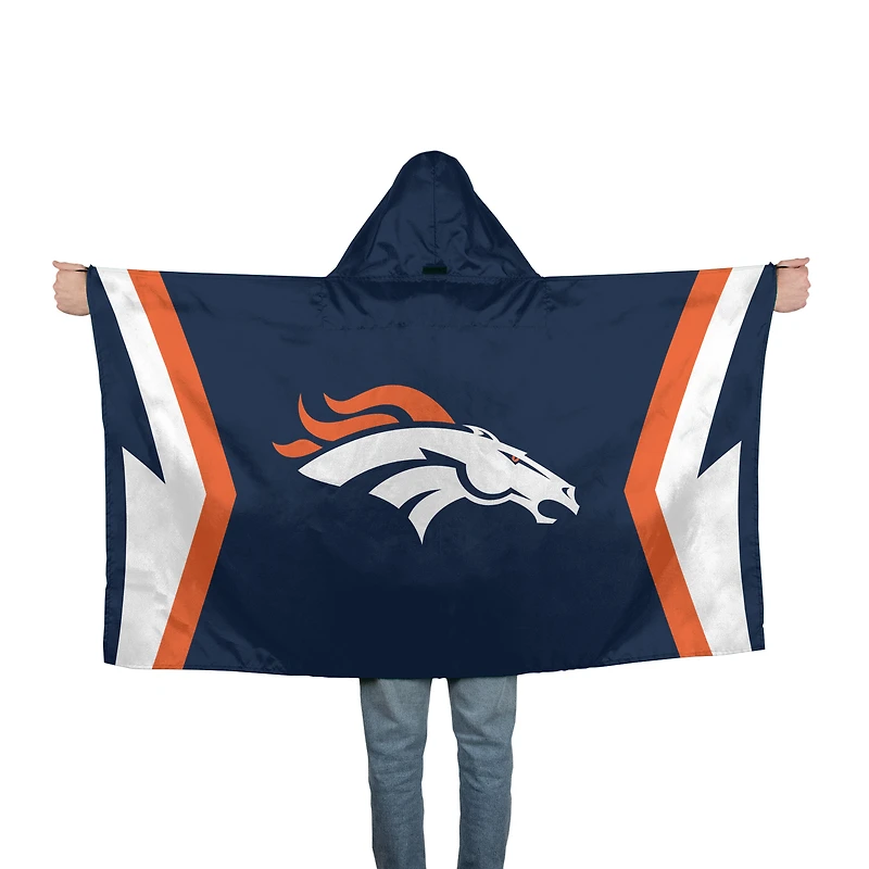 Drapeau à capuche WinCraft Denver Broncos 3' x 5'