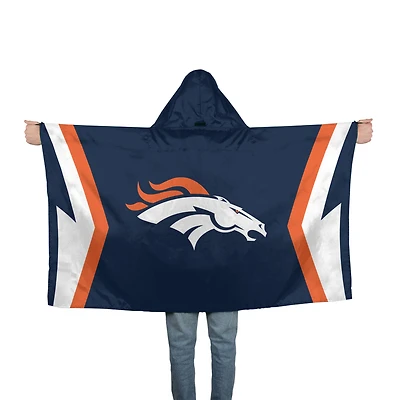 Drapeau à capuche WinCraft Denver Broncos 3' x 5'
