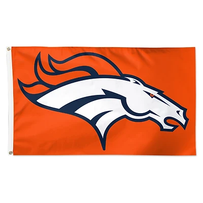 Drapeau WinCraft Denver Broncos 3' x 5' avec logo principal (face simple)