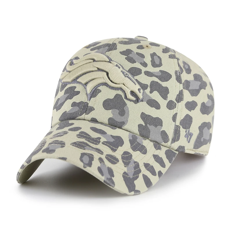 Women's '47  Gray Denver Broncos Bagheera Clean Up Adjustable Hat