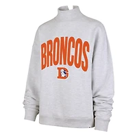 Sweat-shirt à col montant Subtle Muse gris Denver Broncos '47 pour femme