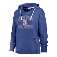 Sweat à capuche Clarity Kennedy '47 Heather Royal pour femme des Denver Broncos