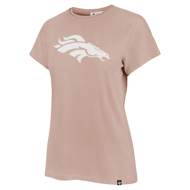T-shirt rose clair Premier Frankie '47 pour femme des Denver Broncos
