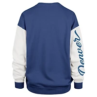 Sweat-shirt à enfiler Andie Double Header Denver Broncos '47 bleu marine pour femme