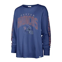 T-shirt léger à manches longues '47 Royal Denver Broncos pour femmes Tom Cat