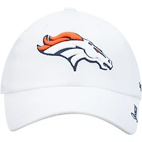 Women's '47 White Denver Broncos Miata Clean Up Logo Adjustable Hat