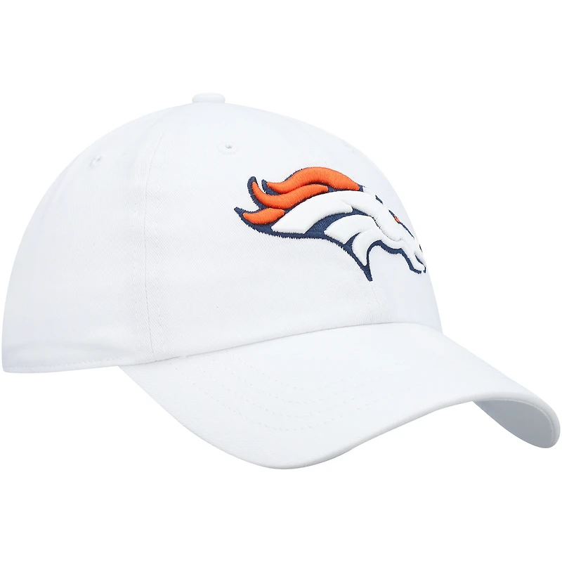 Women's '47 White Denver Broncos Miata Clean Up Logo Adjustable Hat