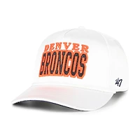 Women's '47  White Denver Broncos Outspoken Hitch Adjustable Hat