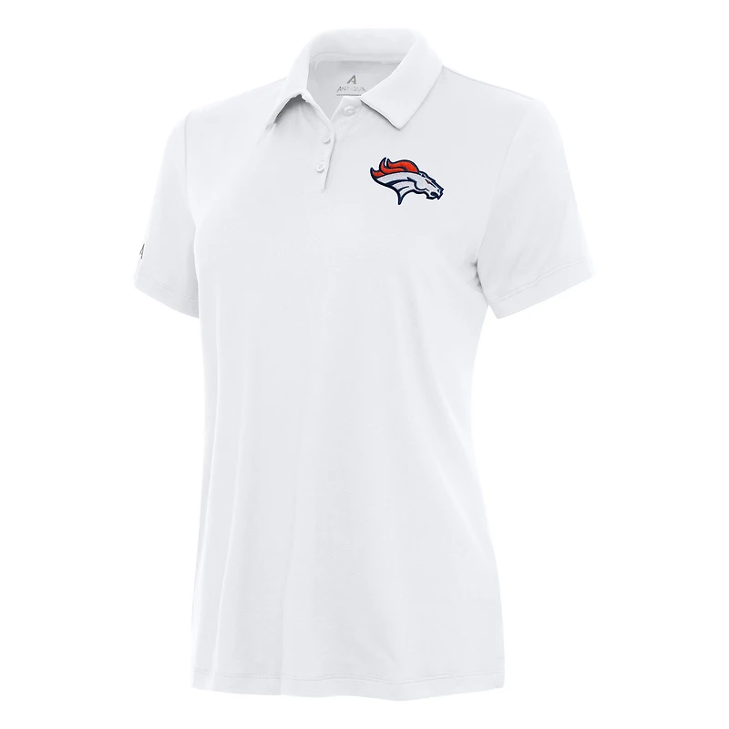 Polo Reprocess Antigua blanc pour femme des Broncos de Denver