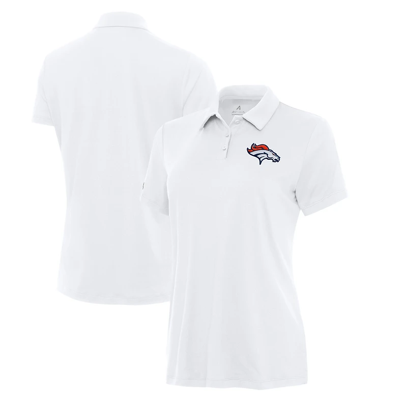 Polo Reprocess Antigua blanc pour femme des Broncos de Denver