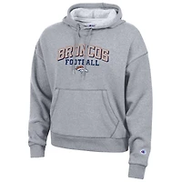 Women's Champion Gray Denver Broncos Triumph Tri-Blend Hoodie