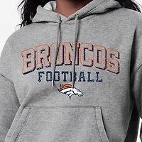 Women's Champion Gray Denver Broncos Triumph Tri-Blend Hoodie