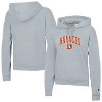 Women's Champion  Heather Gray Denver Broncos Powerblend Hoodie