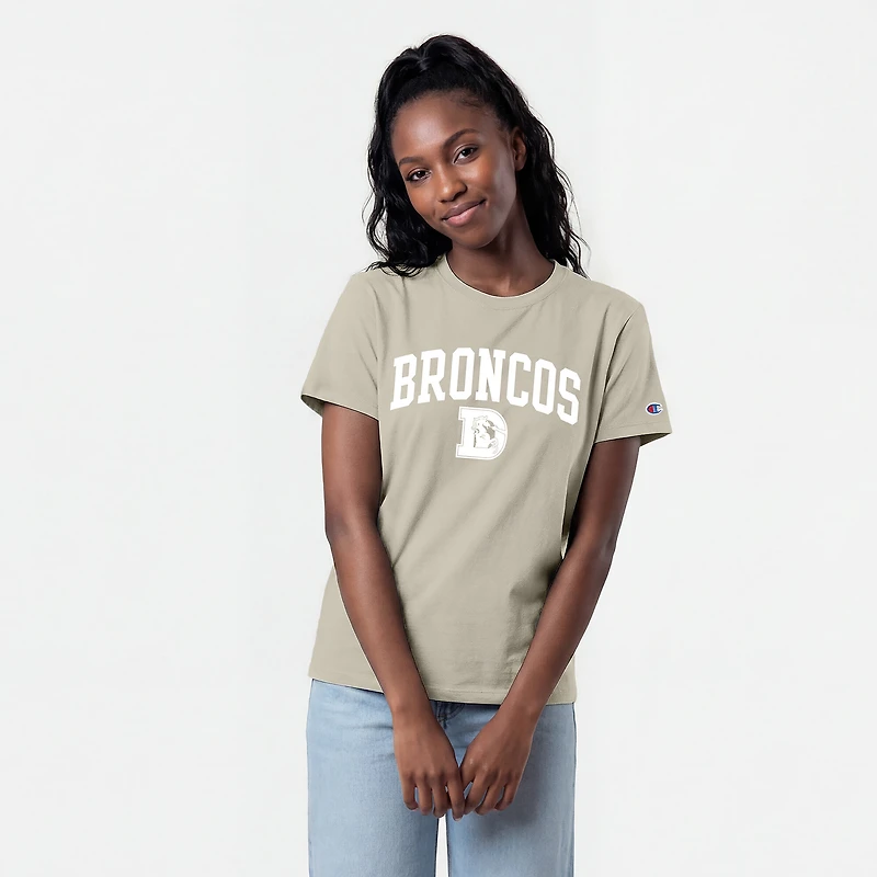 Women's Champion Light Brown Denver Broncos Cocoa Butter T-Shirt
