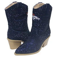 Bottines à cristaux Cuce Navy Denver Broncos pour femmes