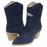 Bottines à cristaux Cuce Navy Denver Broncos pour femmes