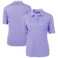 Women's Cutter & Buck Lavender Denver Broncos Virtue Eco Pique Recycled Polo