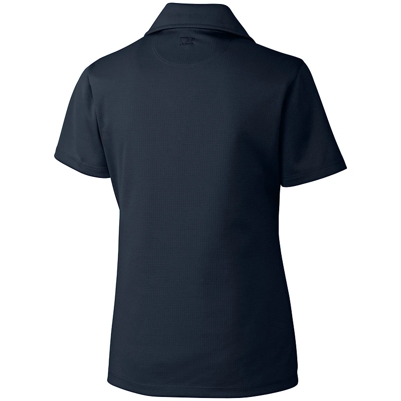 Polo texturé DryTec bleu marine pour femme des Denver Broncos Cutter & Buck