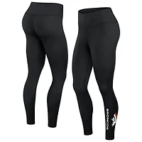 Legging empilé Fanatics noir Denver Broncos pour femmes