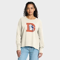 Women's Fanatics Cream Denver Broncos Dove Legacy Long Sleeve T-Shirt