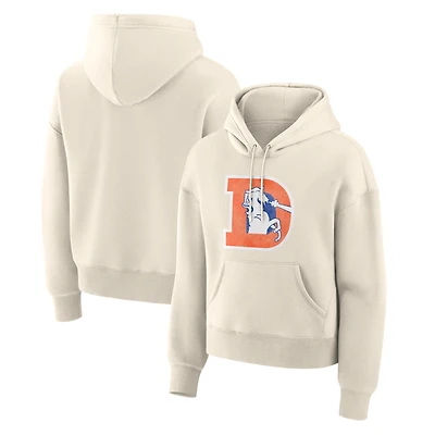 Sweat à capuche pour femme Fanatics Cream Denver Broncos Dove Legacy