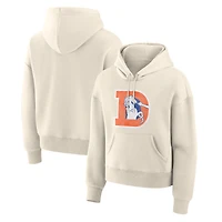 Sweat à capuche pour femme Fanatics Cream Denver Broncos Dove Legacy