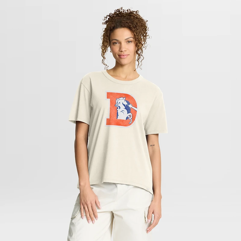 Women's Fanatics Cream Denver Broncos Dove Legacy T-Shirt