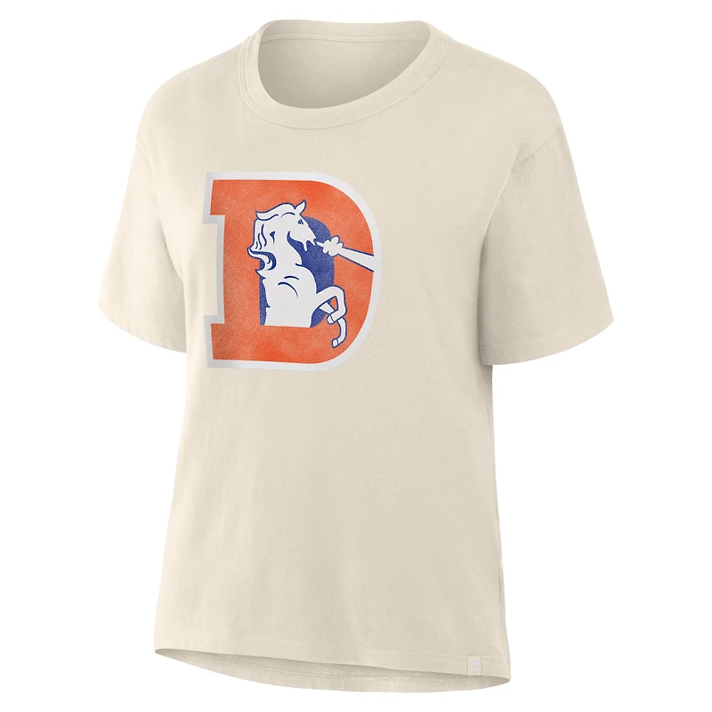 Women's Fanatics Cream Denver Broncos Dove Legacy T-Shirt