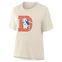 Women's Fanatics Cream Denver Broncos Dove Legacy T-Shirt